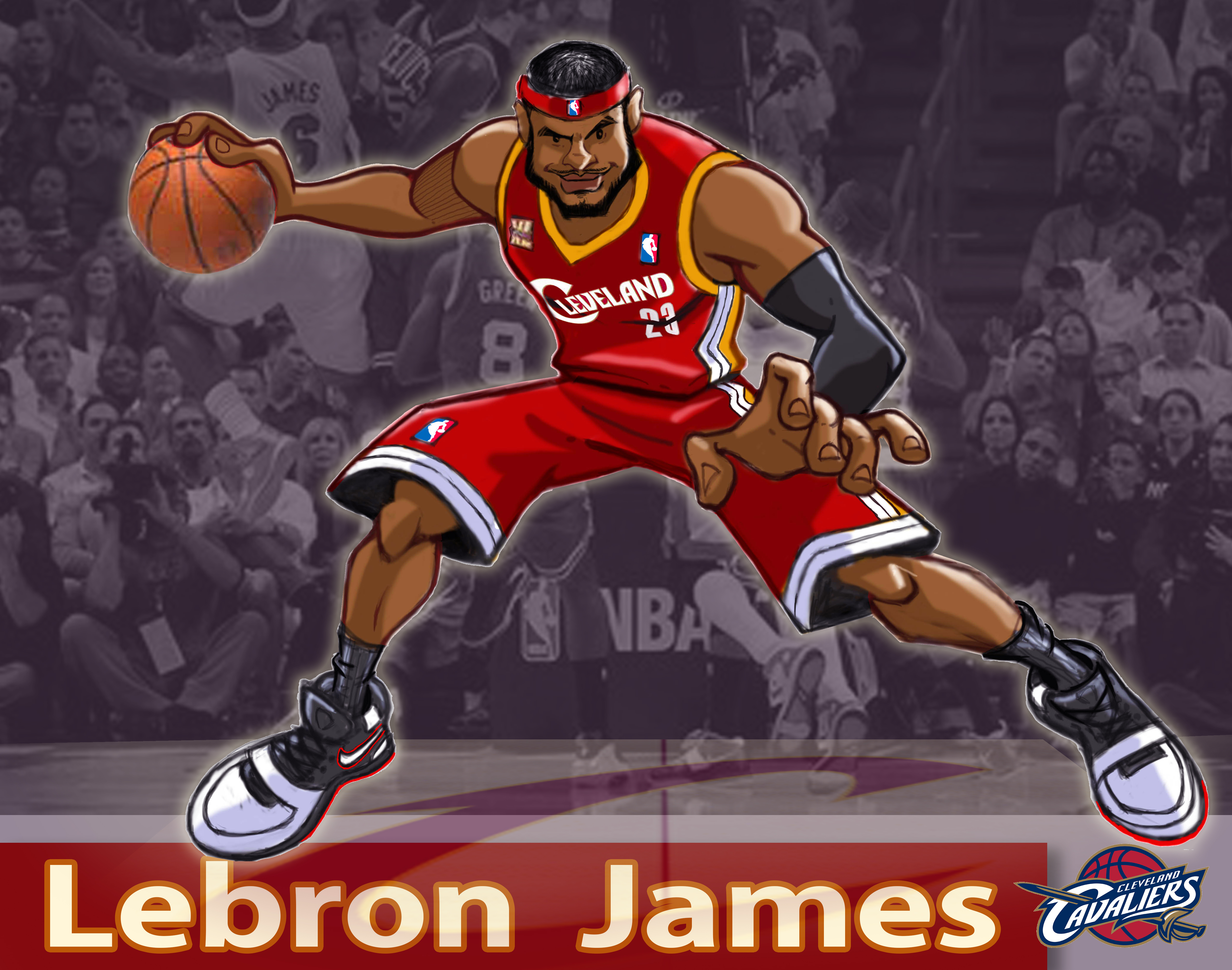 Lebron James Illustration Website Design and Development Company